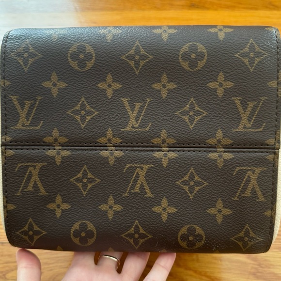 Louis Vuitton Tricolor Leather Monogram Fold PM Tote Satchelc, size 8x9x7.5 - Picture 12 of 16